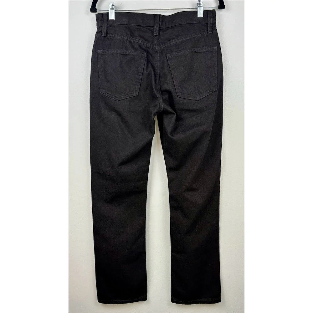 Outerknown SEA The Dunes Straight Pitch Black 5-Pocket Button Fly Jeans